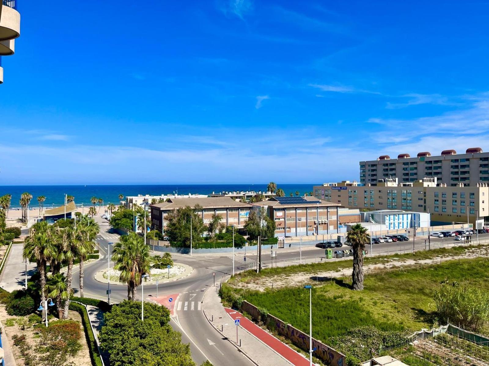Blue Beach Apartment+Oceanview+Private Parking Valencia Exterior foto